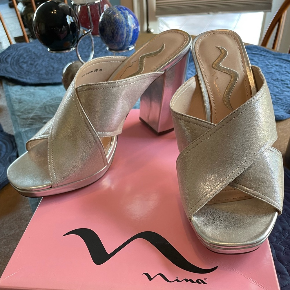 Nina Evening Shoes Sz 8